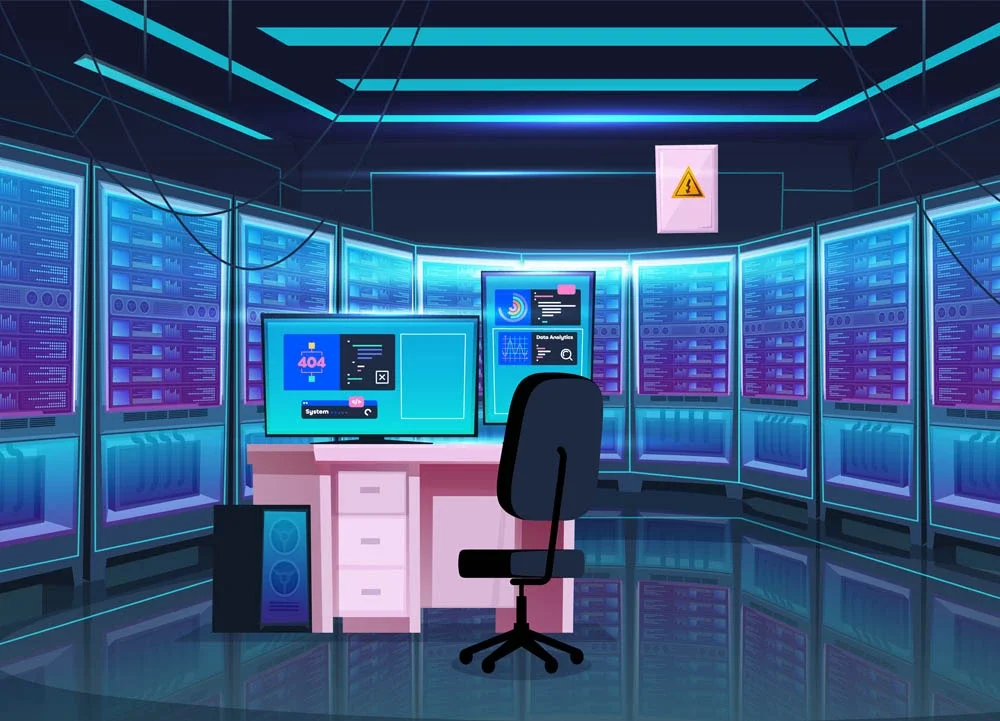 data center server room workspace infrastructures